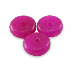 Natuursteen kralen marmer en calciet rondellen 6mm Magenta pink