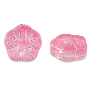 Glaskralen bloem Red rose