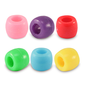 Acryl kralen rondel 6mm Multicolour