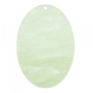 Resin hangers ovaal Neo mint green