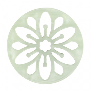 Resin hangers mandala Neo mint green