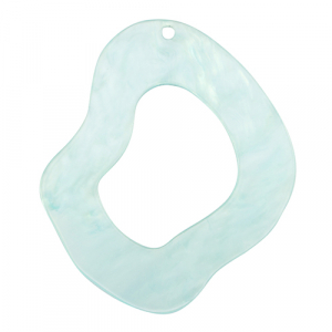 Resin hangers organic Sky blue
