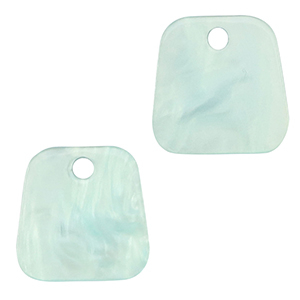 Resin hangers trapezium Sky blue