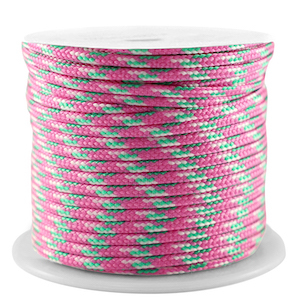 Maritiem koord 2mm Pink-green-white