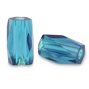 Top Facet kralen tube Teal blue