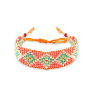 Trendy armbanden Paradise peach-white