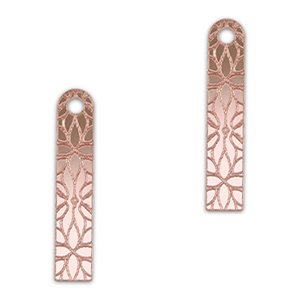 Statement hangers bar bloem Metallic light pink
