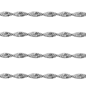 Roestvrij stalen (RVS) Stainless steel onderdelen jasseron twist Silver