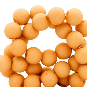 8 mm acryl kralen Apricot orange