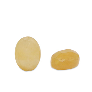 Natuursteen kralen kwarts ovaal Multicolour amber orange