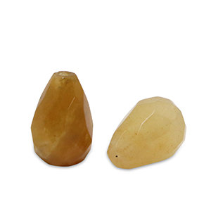 Natuursteen kralen kwarts druppel Multicolour amber orange