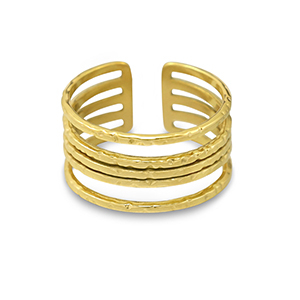Roestvrij stalen (RVS) Stainless steel ringen Gold