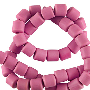 Polymeer kralen 6mm Amaranth red