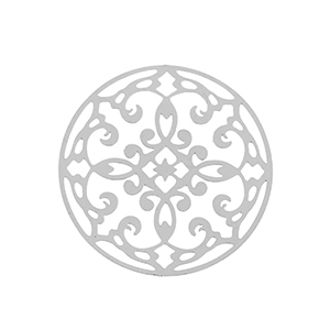 Roestvrij stalen (RVS) Stainless steel bedels bohemian 28mm Silver