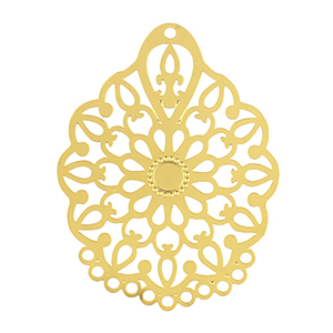 Roestvrij stalen (RVS) Stainless steel bedels bohemian Gold