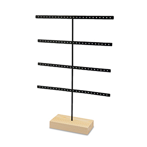 Sieraad display voor oorbellen Natural-black