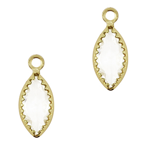 Hangers van Crystal Glass ovaal Crystal-gold