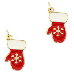 Brass TQ metaal bedels handschoen Gold