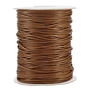 Macram&eacute; draad gevlochten 1.5mm Dark brown