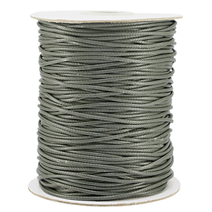 Macram&eacute; draad gevlochten 1.5mm Dark grey