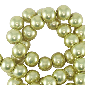 Glasparels 4mm Light olive green