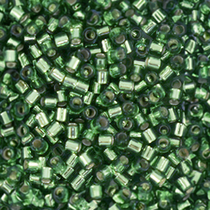 Miyuki kralen delica's 15/0 Silver Lined Olive DBS1207