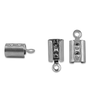 Roestvrij stalen (RVS) Stainless steel onderdelen veterklemmen Silver