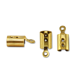 Roestvrij stalen (RVS) Stainless steel onderdelen veterklemmen Gold