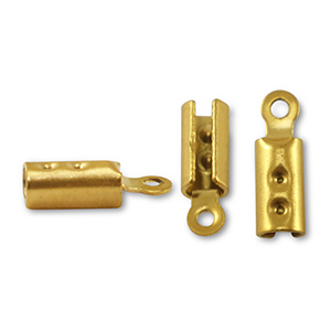 Roestvrij stalen (RVS) Stainless steel onderdelen veterklemmen Gold