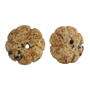 Natuursteen kralen kwartsiet bloem Brown