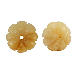 Natuursteen kralen aventurijn kwarts bloem Copper orange