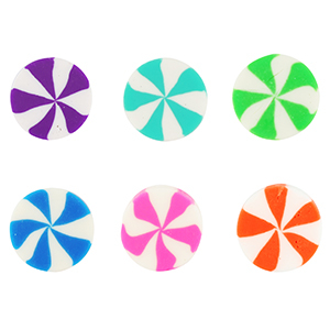 Polymeer kralen twist Multicolor