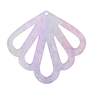 Resin hangers schelp Purple