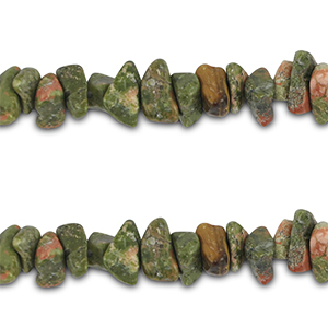 Chip stone kralen unakite Pink-green