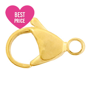 Roestvrij stalen (RVS) stainless steel onderdelen karabijnslot 9mm Goud