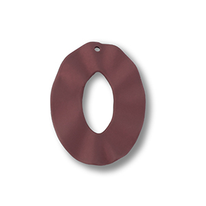 Acryl hangers ovaal Dark red-brown