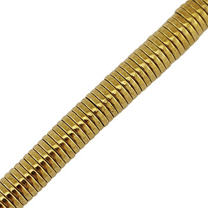 Hematite kralen disc 6mm Gold