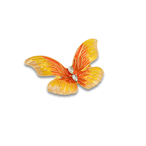 Broches vlinder Gold-yellow-orange