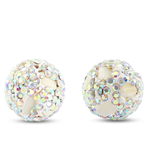 Bohemian kralen rond White