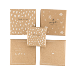 Sieraden (cadeau) doosjes mix Brown