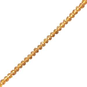 Top Facet kralen 4x3mm disc Brown