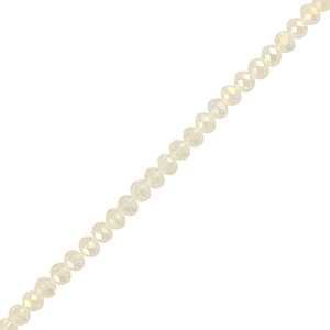 Top Facet kralen 3x2mm disc Transparent