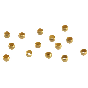 DQ metaal knijpkralen 2mm Antiek brons (nikkelvrij)