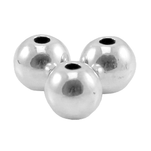 DQ metaal kraal 3mm Antiek zilver (nikkelvrij)