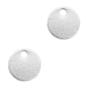 Bedels DQ metaal 8mm Antiek zilver (nikkelvrij)