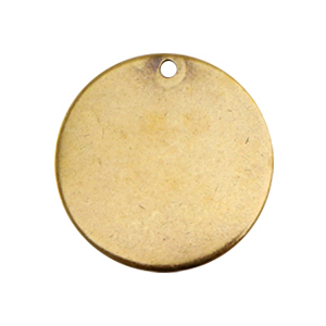 Designer Quality metaal voor ImpressArt Bedel rond 20mm Antiek Brons (nikkelvrij)