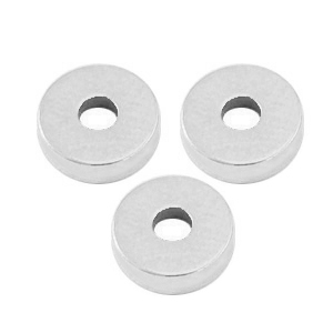 Kralen DQ metaal disc rondellen 6x2mm Antiek zilver (nikkelvrij)