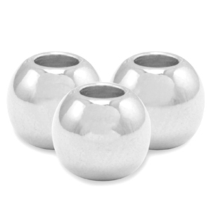 Kralen DQ metaal 3mm Antiek zilver (nikkelvrij)