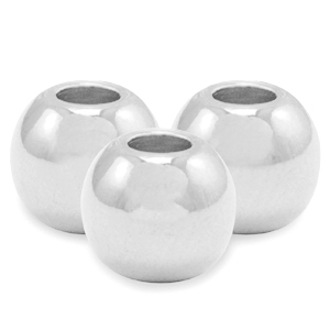 Kralen DQ metaal 4mm Antiek zilver (nikkelvrij)