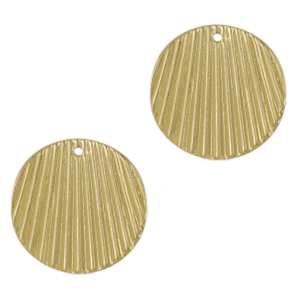 Bedels DQ metaal 21mm Goud (nikkelvrij)